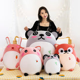 Neue große Panda Fuchs Kaninchen Katze Plüsch Spielzeug Kinder Kissen Kissen Weiche Auto Sofa Tier Stoffpuppen Kinder Geburtstagsgeschenk